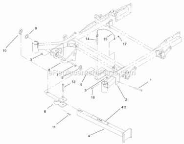 Part Location Diagram of 100-9385 Toro LANYARD-NYLON