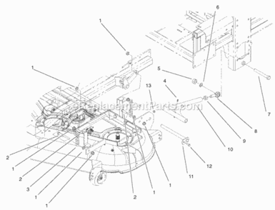 Page D Diagram and Parts List for 74226 220000001-220999999 Toro Lawn Tractor
