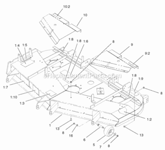 Page E Diagram and Parts List for 74226 220000001-220999999 Toro Lawn Tractor