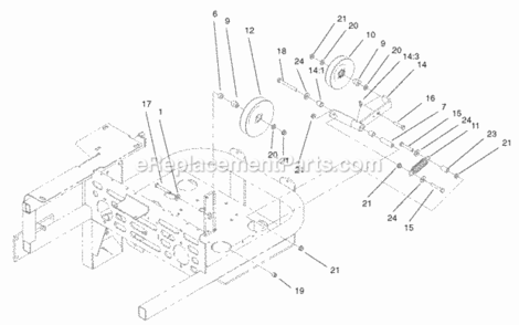 Page F Diagram and Parts List for 74226 220000001-220999999 Toro Lawn Tractor
