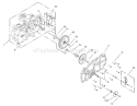 Housing Assembly LH Hydrostat Diagram and Parts List for 74301 230000001-230999999 - 2003 Toro Lawn Tractor