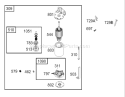 Starter Assembly Diagram and Parts List for 74301 230000001-230999999 - 2003 Toro Lawn Tractor