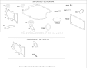 Gasket Assembly Diagram and Parts List for 74301 240000001-240000893 - 2004 Toro Lawn Tractor