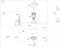 Starter Assembly Diagram and Parts List for 74301 240000001-240000893 - 2004 Toro Lawn Tractor