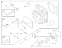 Cylinder Head Assembly Engine Diagram and Parts List for 74325 230000001-230999999 - 2003 Toro Lawn Tractor