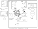 Carburetor Assembly Engine Diagram and Parts List for 74325 230000001-230999999 - 2003 Toro Lawn Tractor