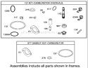 Part Location Diagram of 6916326 Briggs and Stratton Seal-Throttle Shaft
