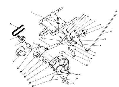Pivot Arm Assembly Diagram and Parts List for 58432 9000001 - 9999999 Toro Edger
