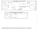 Gasket Assembly Diagram and Parts List for 74330 240000001-240001179 - 2004 Toro Lawn Tractor