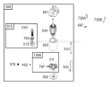 Starter Assembly Diagram and Parts List for 74330 240000001-240001179 - 2004 Toro Lawn Tractor
