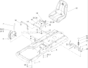 Seat Assembly Diagram and Parts List for 74325 250000001-250999999 - 2005 Toro Lawn Tractor