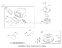 Blower Housing Assembly Diagram and Parts List for 71286 260000001-260999999 - 2006 Toro Lawn Tractor