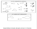 Carburetor Overhaul Kit Assembly Diagram and Parts List for 71286 260000001-260999999 - 2006 Toro Lawn Tractor