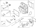 Cylinder Head Assembly Diagram and Parts List for 74352 250000001-250999999 - 2005 Toro Lawn Tractor
