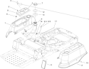 Styling and Fuel System Assembly Diagram and Parts List for 74360 270000001-270999999 - 2007 Toro Lawn Tractor