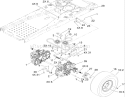 Hydro Drive Assembly Diagram and Parts List for 74360 280000001-280999999 - 2008 Toro Lawn Tractor
