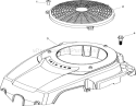 Blower Housing Assembly Diagram and Parts List for 74360 270000001-270999999 - 2007 Toro Lawn Tractor