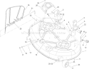 42 Inch Deck Assembly Diagram and Parts List for 74360 270000001-270999999 - 2007 Toro Lawn Tractor
