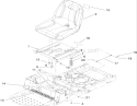 Seat Assembly Diagram and Parts List for 74363 280000001-280999999 - 2008 Toro Lawn Tractor