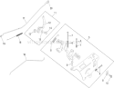 Engine Control Assembly Diagram and Parts List for 74363 290000505-290999999 - 2009 Toro Lawn Tractor