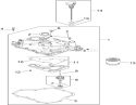 Oil Pan and Lubrication Assembly Diagram and Parts List for 74363 290000505-290999999 - 2009 Toro Lawn Tractor