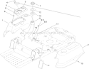 Styling and Fuel System Assembly Diagram and Parts List for 74360 290000001-290001198 - 2009 Toro Lawn Tractor