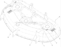 50in Deck Assembly Diagram and Parts List for 74370 270000001-270999999 - 2007 Toro Lawn Tractor