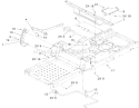 Deck Lift and Seat Support Assembly Diagram and Parts List for 74360 270000001-270999999 - 2007 Toro Lawn Tractor