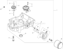 Oil Pan and Lubrication Assembly Diagram and Parts List for 74372 270000001-270999999 - 2007 Toro Lawn Tractor