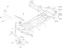 Frame Assembly Diagram and Parts List for 74373 290000001-290004012 - 2009 Toro Lawn Tractor