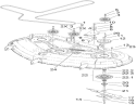 50 Inch Deck, Spindle and Drive Belt Assembly Diagram and Parts List for 74373 290000001-290004012 - 2009 Toro Lawn Tractor