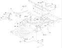 Deck Lift and Seat Support Assembly Diagram and Parts List for 74373 290000001-290004012 - 2009 Toro Lawn Tractor