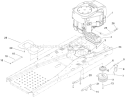 Engine and Clutch Assembly Diagram and Parts List for 74373 290000001-290004012 - 2009 Toro Lawn Tractor