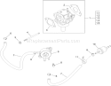 Fuel System Assembly Diagram and Parts List for 74373 290000001-290004012 - 2009 Toro Lawn Tractor