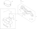 Air Intake and Filtration Assembly Diagram and Parts List for 74373 290000001-290004012 - 2009 Toro Lawn Tractor