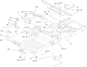 Deck Lift and Seat Support Assembly Diagram and Parts List for 74374 270000001-270999999 - 2007 Toro Lawn Tractor