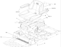 Seat Assembly Diagram and Parts List for 74374 270000001-270999999 - 2007 Toro Lawn Tractor