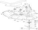 50in Deck Spindle and Belt Drive Assembly Diagram and Parts List for 74374 270000001-270999999 - 2007 Toro Lawn Tractor