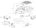 Blower Housing Assembly Diagram and Parts List for 74375 280000001-280999999 - 2008 Toro Lawn Tractor