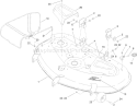 50 Inch Deck Assembly Diagram and Parts List for 74376 310000001-310999999 - 2010 Toro Lawn Tractor