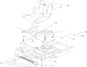 Seat Assembly Diagram and Parts List for 74380 280000001-280999999 - 2008 Toro Lawn Tractor