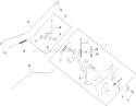 Engine Control Assembly Diagram and Parts List for 74380 290000001-290000325 - 2009 Toro Lawn Tractor