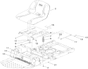 Seat Assembly Diagram and Parts List for 74380 290000001-290000325 - 2009 Toro Lawn Tractor