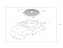 Blower Housing Assembly Diagram and Parts List for 74380 290000001-290000325 - 2009 Toro Lawn Tractor