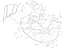 42 Inch Deck Assembly Diagram and Parts List for 74380 280000001-280999999 - 2008 Toro Lawn Tractor