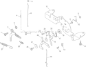 Engine Control Assembly Diagram and Parts List for 74381 280000001-280999999 - 2008 Toro Lawn Tractor