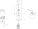 Starter Assembly Diagram and Parts List for 74375 280000001-280999999 - 2008 Toro Lawn Tractor