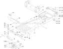 Frame Assembly Diagram and Parts List for 74381 290000001-290000210 - 2009 Toro Lawn Tractor