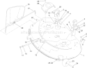 42 Inch Deck Assembly Diagram and Parts List for 74380 290000001-290000325 - 2009 Toro Lawn Tractor