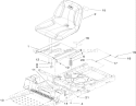 Seat Assembly Diagram and Parts List for 74370 290000001-290999999 - 2009 Toro Lawn Tractor
